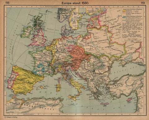 A Map of Renaissance Europe